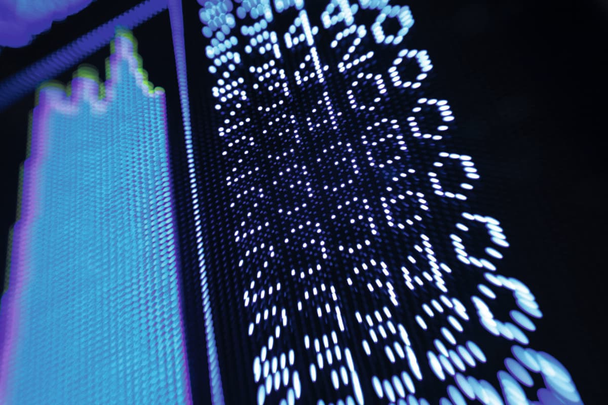Stock market charts
