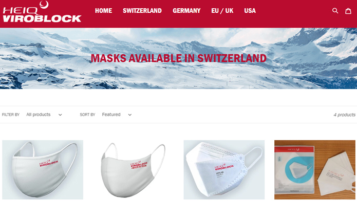 HeiQ öffnet Onlineshop