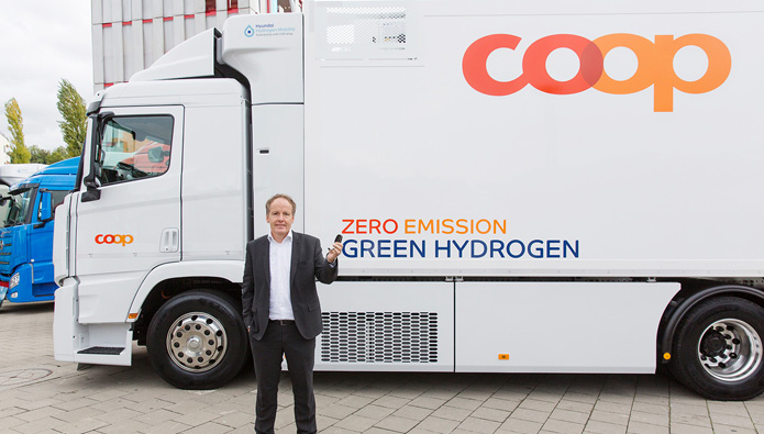 Coop: weitere Wasserstoff-Lkw in Planung